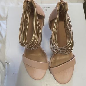 Nude/baby pink heels